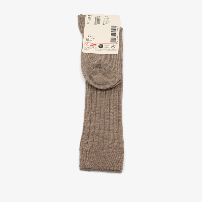 bisgaard x Cóndor merino wool rib knee high socks arena