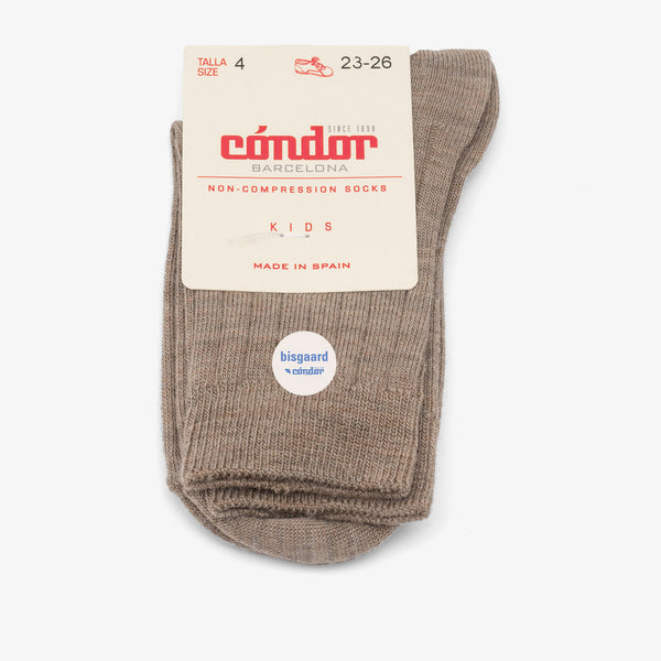 bisgaard x Cóndor merino wool rib short socks arena