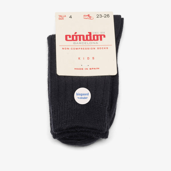 bisgaard x Cóndor merino wool rib short socks azul oscuro