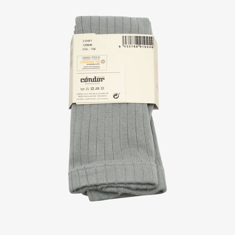 bisgaard x Cóndor cotton rib tights dry green