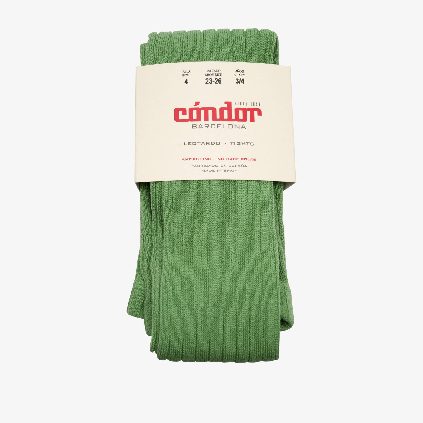 bisgaard x Cóndor cotton rib tights pear