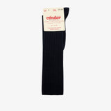 bisgaard x Cóndor cotton rib knee high socks navy