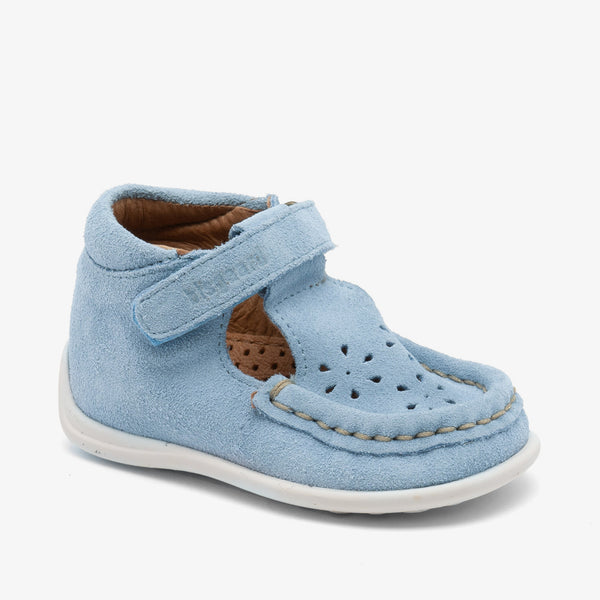 bisgaard pil baby blue Kinderschuhe aus 100 % LWG-zertifiziertem Leder, chromfreiem Innenfutter und flexibler Gummisohle