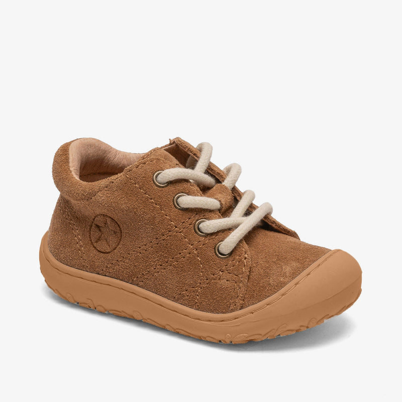 Bisgaard Barefoot Hale L Almond Ambra Barfußschuh in Almond Ambra für Kleinkinder, mit flexible Gummisohle und verstellbarem Schnürverschluss 