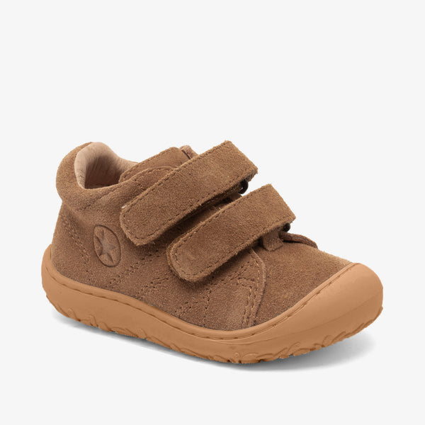 'bisgaard barefoot hale v almond ambra' Barfußschuhe aus 100 % LWG-zertifiziertem Leder mit flexibler Gummisohle und verstellbarem Klettverschluss