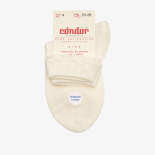 bisgaard x Cóndor cotton ankle sock with openwork cava