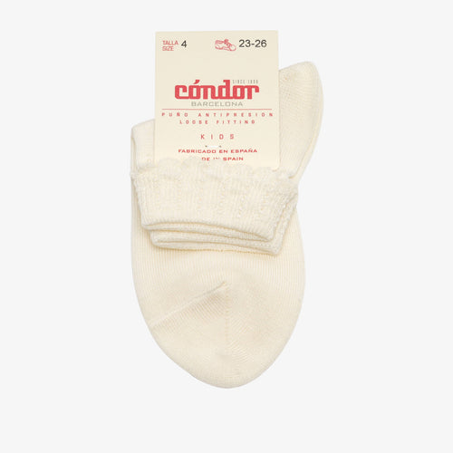 bisgaard x Cóndor cotton ankle sock with openwork cava