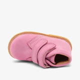 Bisgaard tue v pink: high-quality pink leather shoes for girls