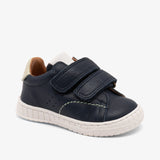 bisgaard julian night - kids' leather shoes with navy blue color and comfortable design