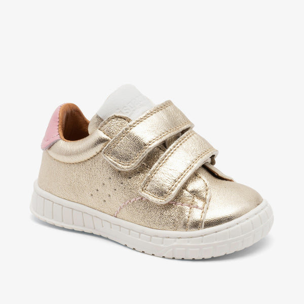 Stylish and elegant bisgaard julian champagne leather shoes for kids