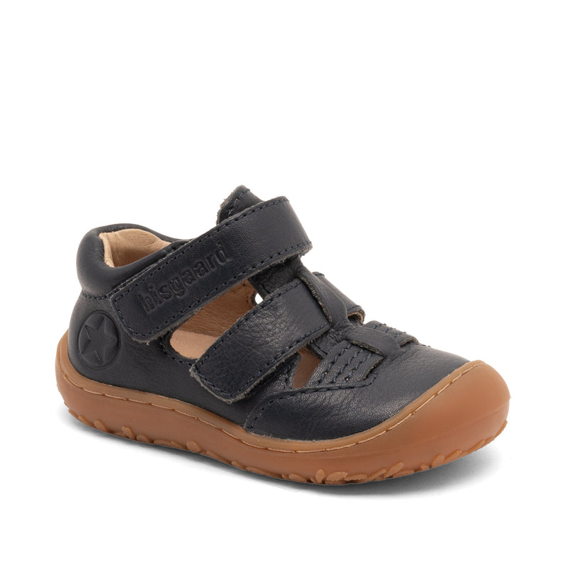 bisgaard barefoot hana dark blue Barfußschuh aus LWG-zertifiziertem Leder für Kinder 