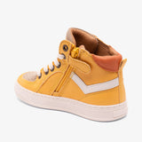 bisgaard isak mango leather sneakers for kids with white sole