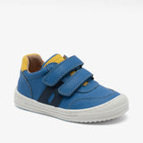 Blue leather Bisgaard Rob Cobalt kids' shoes with white soles