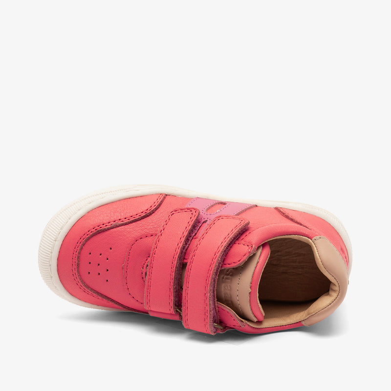 bisgaard rob dragon fruit kids shoes in vibrant pink color