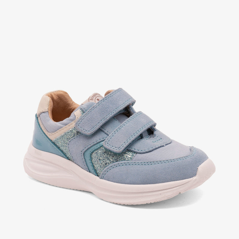 yuki glitter sky Sneaker für Kinder aus Leder und Textil mit Glitzerdetails