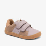 Unisex bisgaard barefoot ricco taupe leather shoes for kids