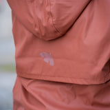 bisgaard aarhus rain jacket wool rose hip