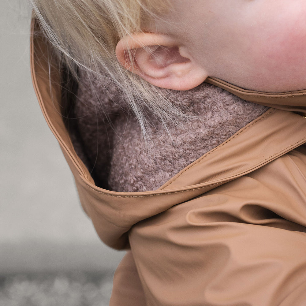 bisgaard aarhus rain suit wool caramel