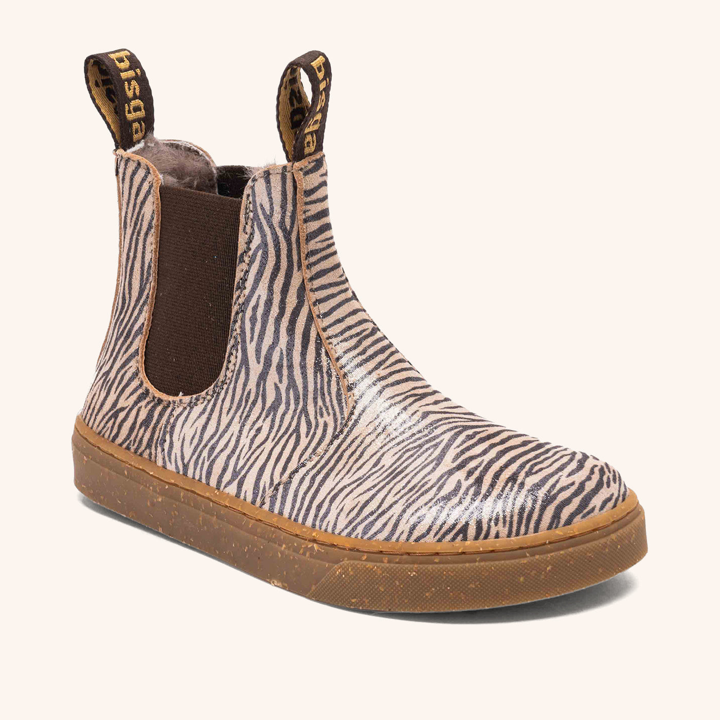 bisgaard barefoot ene lamb zebra glitter