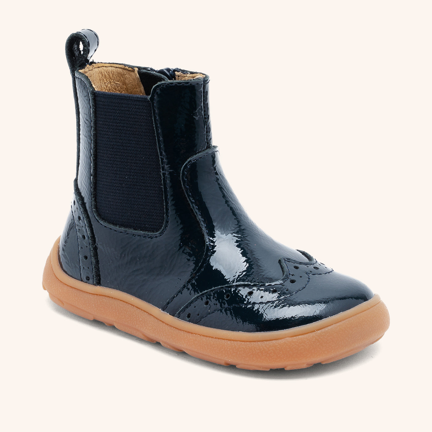bisgaard barefoot katie navy patent 