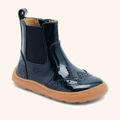 bisgaard barefoot katie navy patent 