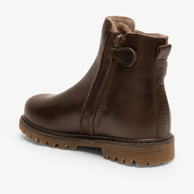 bisgaard noel tex dark coffee kids' boots with waterproof and warm features