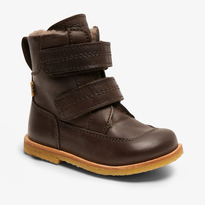 bisgaard eliah tex dark brown Schuhe für Jungen, wasserdicht und strapazierfähig