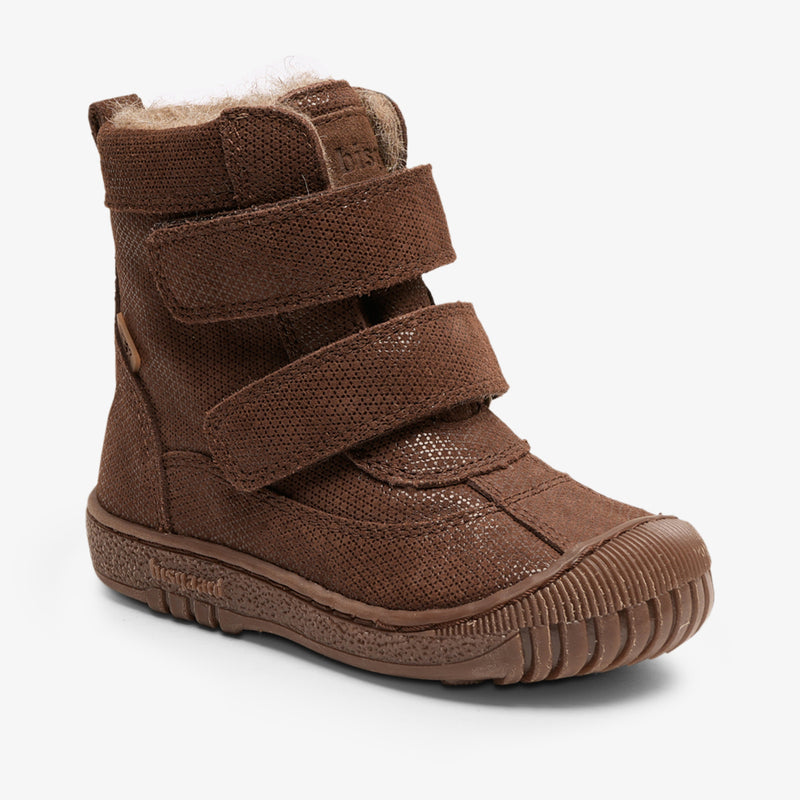 A high-quality image of the bisgaard ellis tex brown fantasy shoes, perfect for stylish and adventurous kids