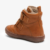 High-quality bisgaard storm tex shoes in rich cognac color for kids