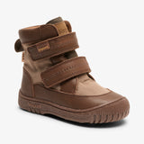 A high-quality image of the bisgaard huxie tex brown shoes for kids, featuring durable construction and stylish design perfect for outdoor activities