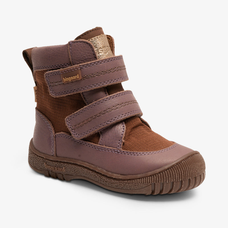 hochwertige bisgaard huxie tex plum Schuhe für Kinder, die lila sind