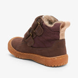 bisgaard helton tex plum children's shoes with durable leather and waterproofing technology