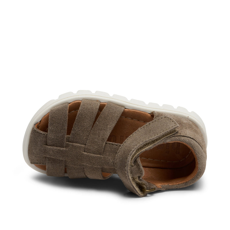 bisgaard beka s stone - high-quality leather children's shoes in classic stone color