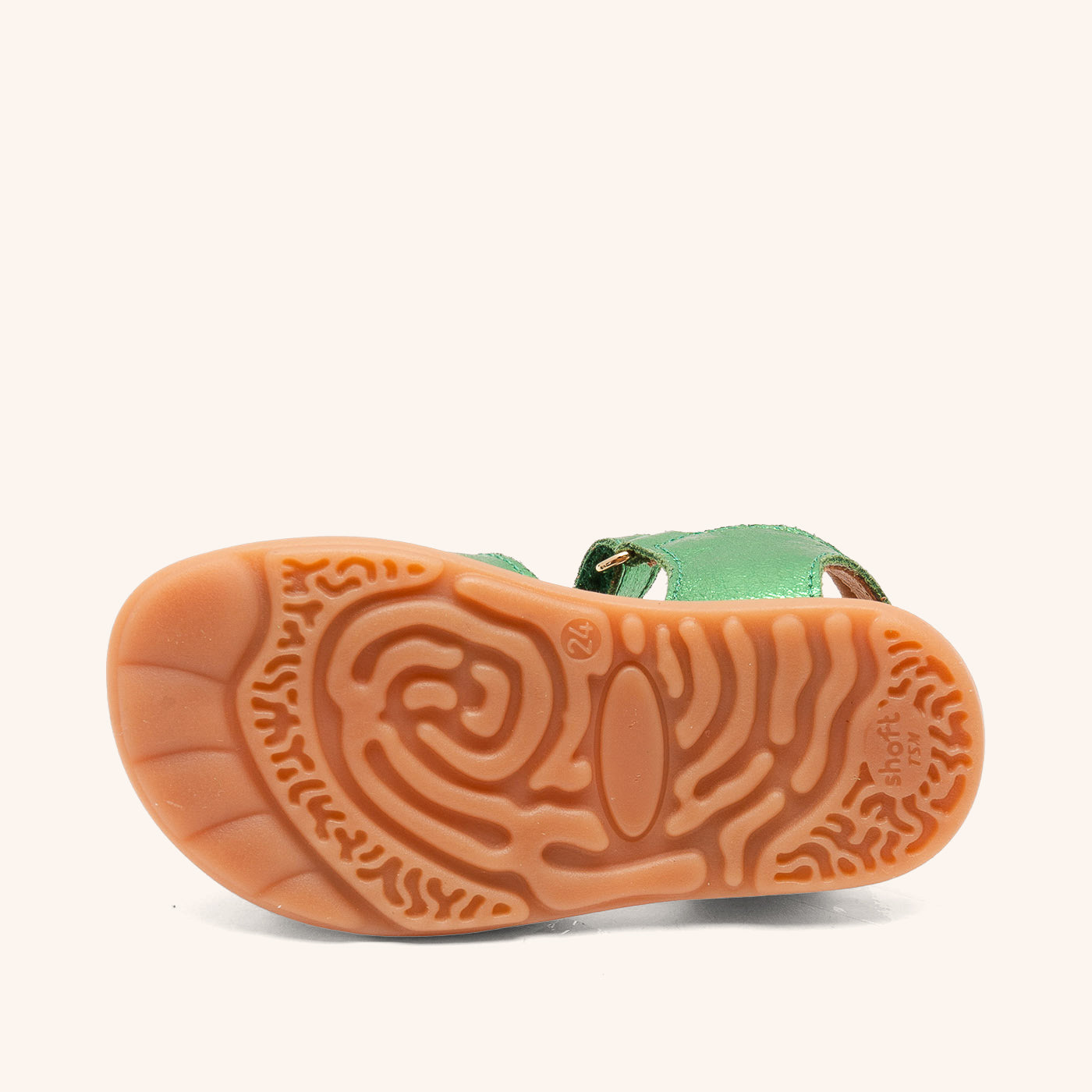 bisgaard barefoot oya green metallic