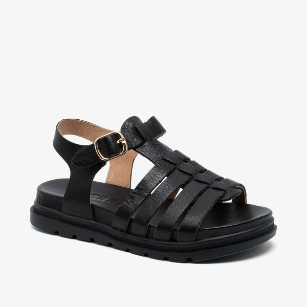 Stilvolle Sandale aus natürlichem Leder mit elegantem Schnallenverschluss