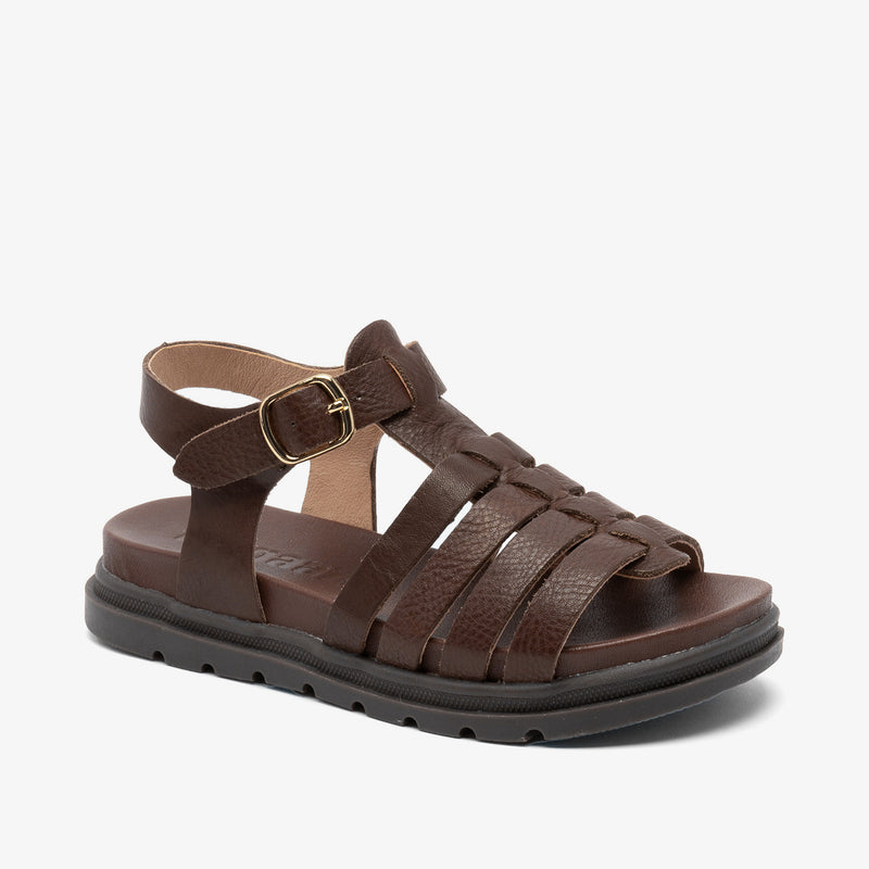 Stilvolle Sandale mit modischem und zeitlosem Design aus weichem und natürlichem Leder