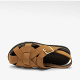 Unisex bisgaard arda camel leather lace-up boots for kids