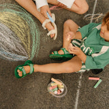 trine kjær x bisgaard addie emerald green stripes