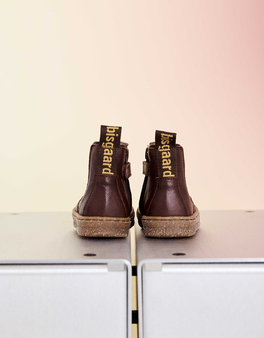 bisgaard Leren boots goudkleurig goedkoop kopen